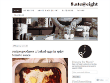 Tablet Screenshot of 8ateateight.com